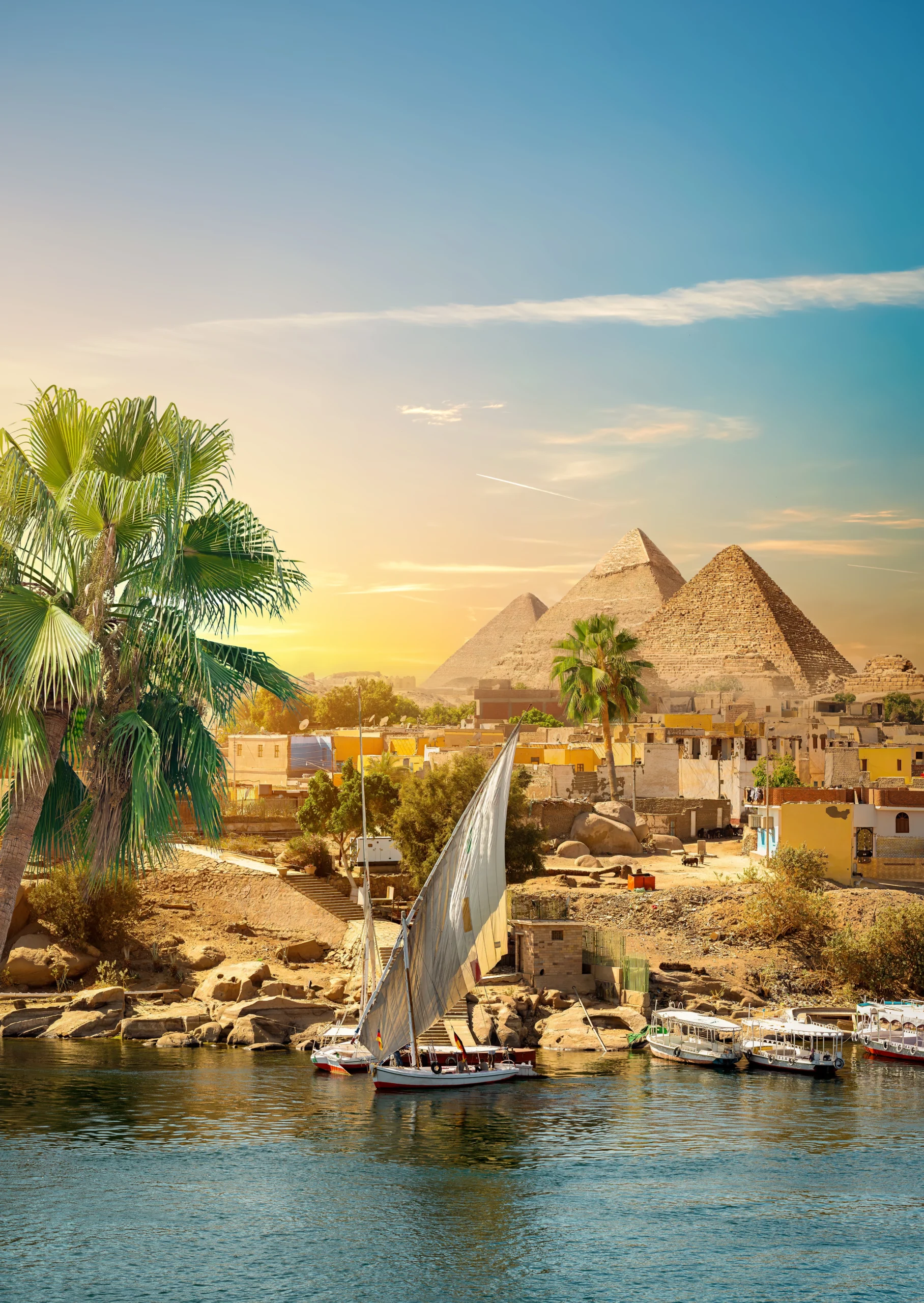 river-nile-boats-sunset-aswan-pyramids river-nile-boats-sunset-aswan-pyramids