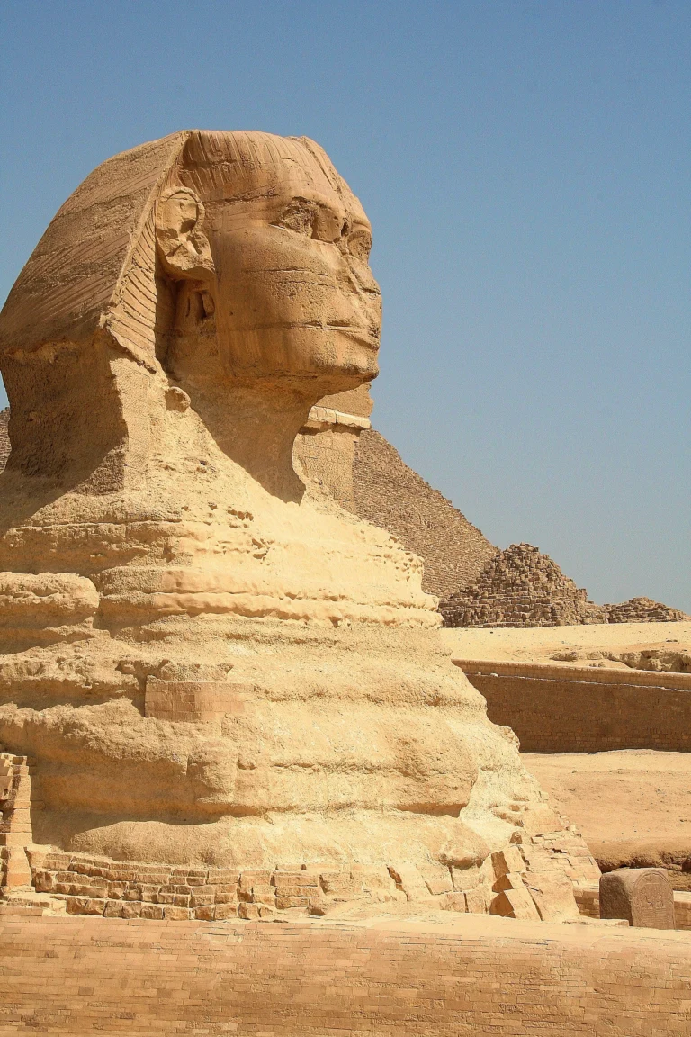 sphinx-pyramid-against-clear-blue-sky sphinx-pyramid-against-clear-blue-sky